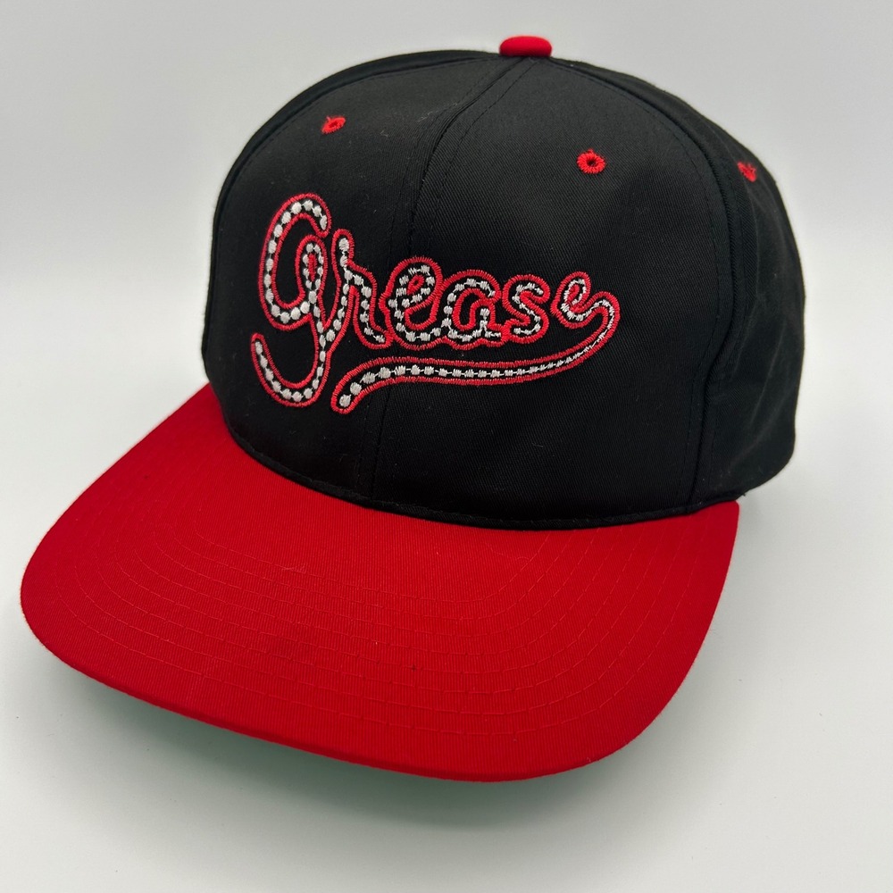 Headmaster Grease Musical Snapback Hat Unisex OSFA Black Red Retro Movie Vintage